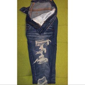 Medium Blue Distressed Denim
